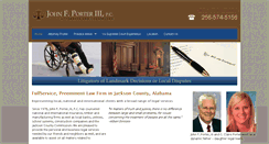 Desktop Screenshot of johnporterlaw.com